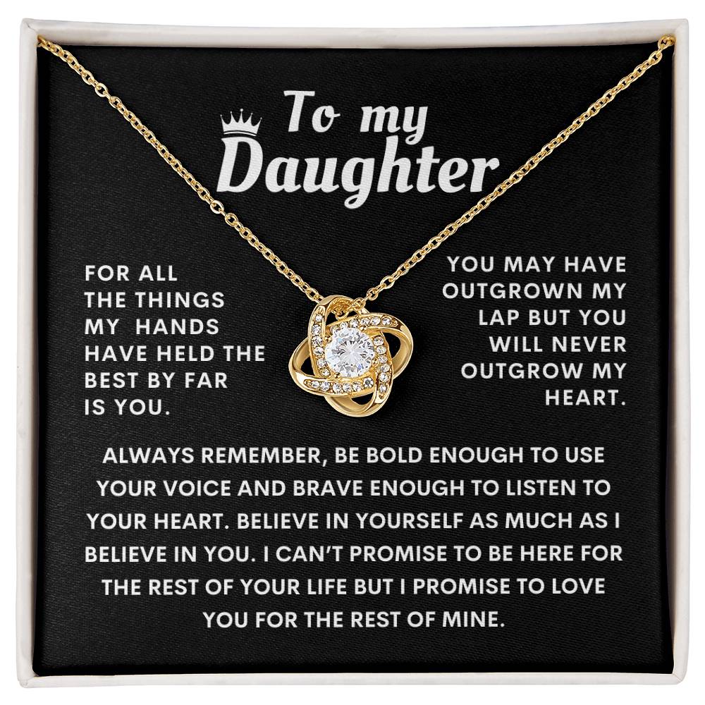 To My Daughter Heartfelt Necklace