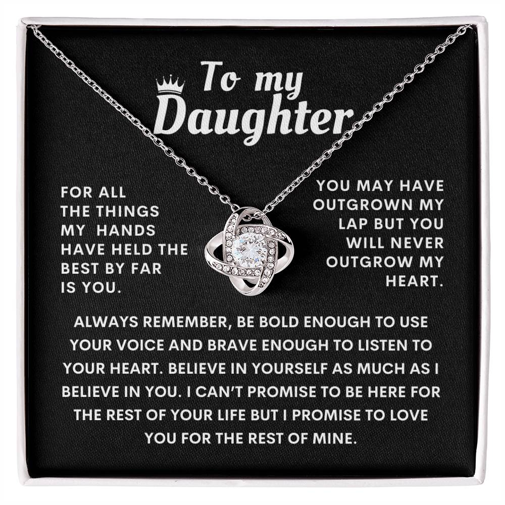 To My Daughter Heartfelt Necklace