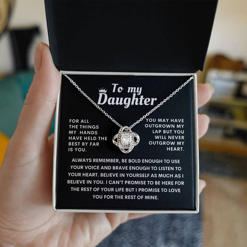 To My Daughter Heartfelt Necklace