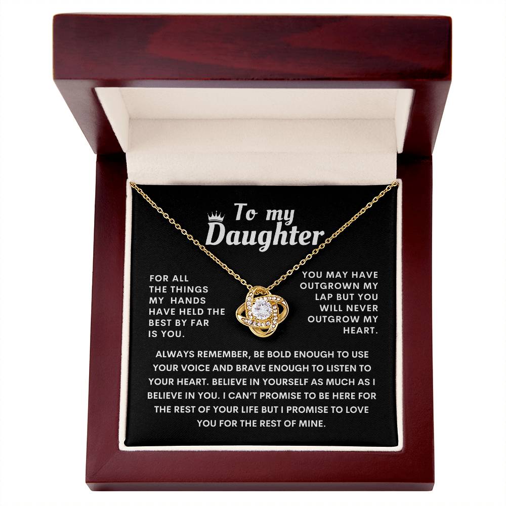 To My Daughter Heartfelt Necklace