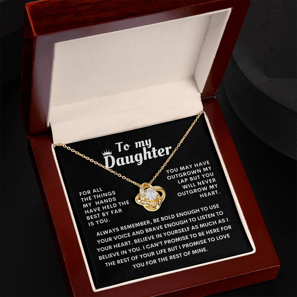 To My Daughter Heartfelt Necklace