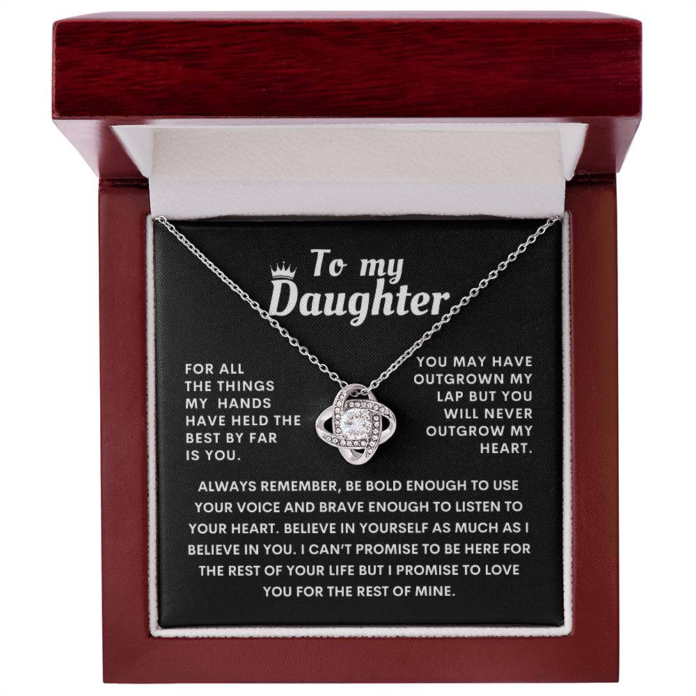 To My Daughter Heartfelt Necklace